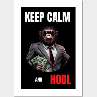 Keep Calm And Hodl 2 Posters and Art